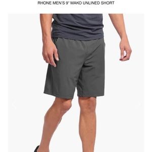 NEW RHONE 9" MAKO SHORT UNLINED | ASPHALT size XL